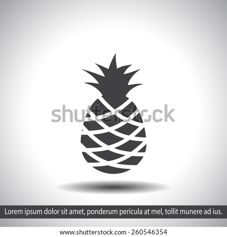 pineapple vector icon