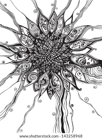 Free Free 176 Mandala Sunflower Svg Black And White SVG PNG EPS DXF File