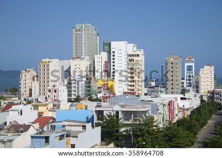 DANANG, VIETNAM - JANUARY 05, 2016: Modern Da Nang Sunny day