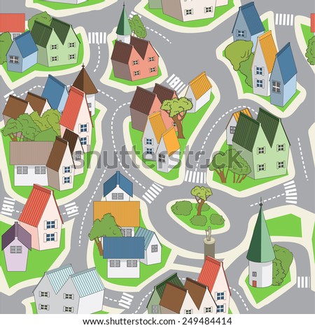 Birds Eye View Landscape Stock Illustrations & Cartoons | Shutterstock