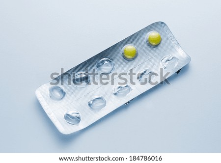 Yellow viagra pills