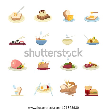 Cartoon Chinese Food Icon Stock Vector 73400938 - Shutterstock