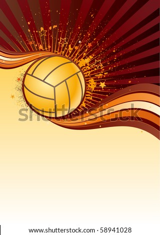 Vector Background Volleyball Sport Stock Vector 60418138 - Shutterstock