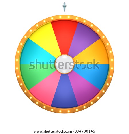 Lucky Spin Represent Wheel Fortune Concept Stock Illustration 394700146 ...