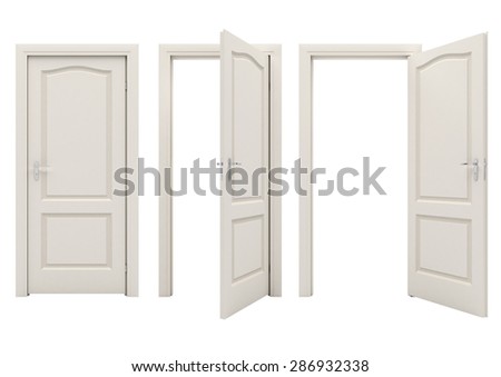 Open White Door Open White Door