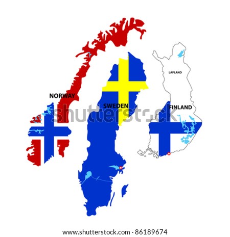 Scandinavia Map Stock Photos, Images, & Pictures | Shutterstock