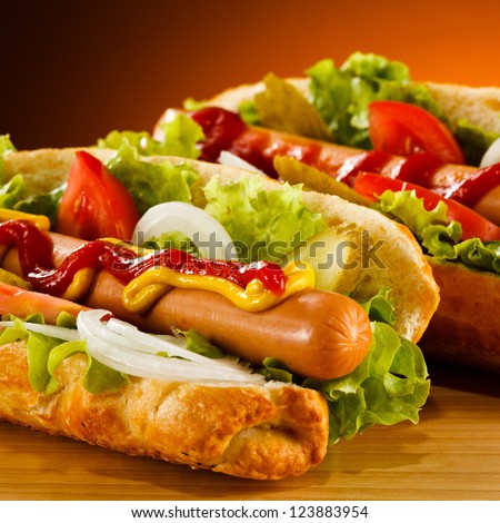 Hot dog - stock photo