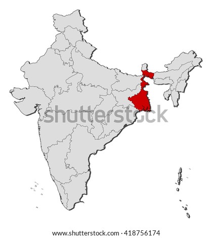 Where Is Bengal Located In India Map