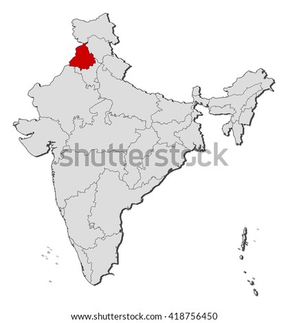 Map Of Punjab Stock Images, Royalty-Free Images & Vectors | Shutterstock