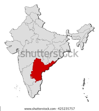 Andhra Pradesh Map Stock Images, Royalty-Free Images & Vectors ...