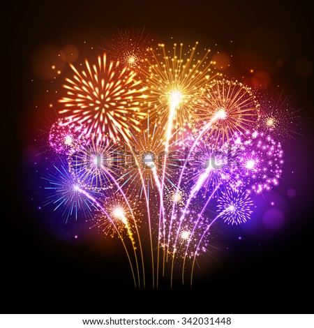 Vector holiday firework