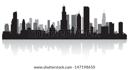 Chicago Skyline Silhouette Stock Images, Royalty-Free Images & Vectors | Shutterstock