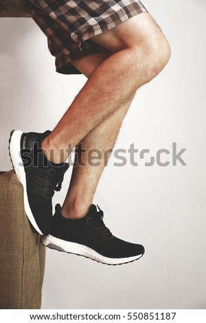 CHIANGRAI, THAILAND - January 7, 2017: Adidas ultra boost 3.0 runner shoes