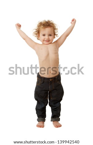 Image result for picture of a 2 year old little boy showing his biceps