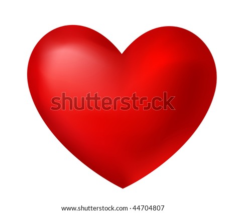 red heart (vector illustration)
