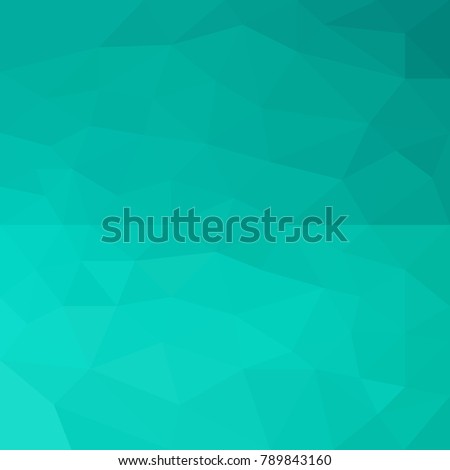 Geometric Abstract Background From Polygons Bright Turquoise Color Geometric Abstract Background From Polygons Bright Turquoise Color
