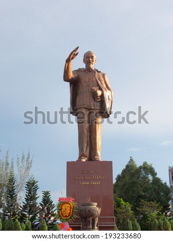 Statue of Ho Chi Minh in Can Tho, Vietnam