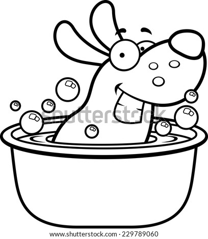 Dog In Tub Stock Vectors & Vector Clip Art | Shutterstock