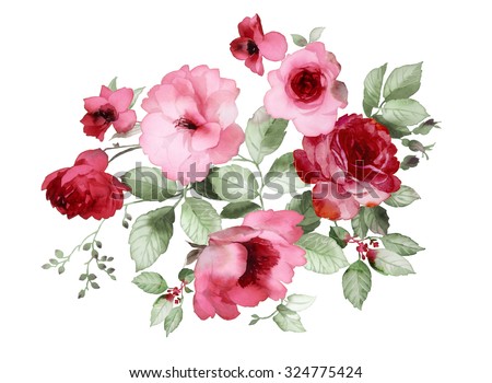 Watercolor Flower Stock Photos, Images, & Pictures | Shutterstock