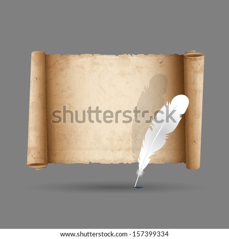 Stock Images similar to ID 156145175 - vertical old scroll paper with...