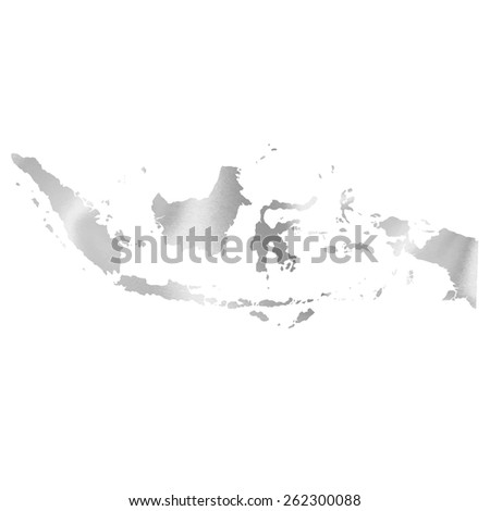 Grey Map Indonesia Stock Vector 318904502 - Shutterstock