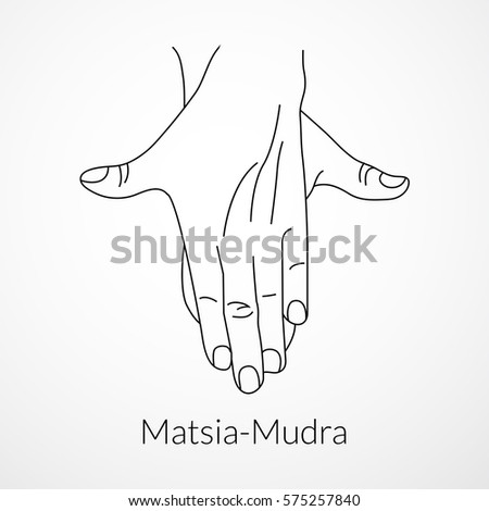 hand mudra drawing