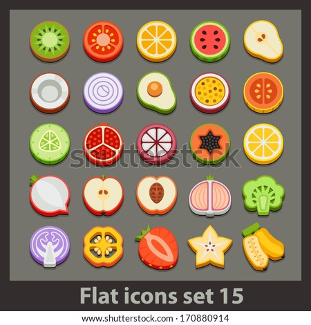 vector flat icon-set 15