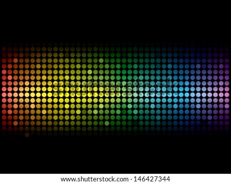 Dark Background Rainbow Lights Stock Vector 98398619 - Shutterstock