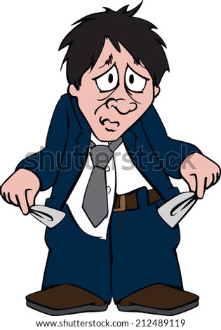 Miserable Man Empty  Pockets    212489119 Shutterstock