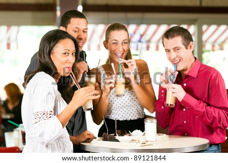 Friends Drinking Coffee Friends Drinking Coffee