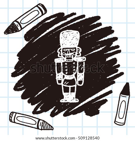 How do you draw a cartoon toy soldier?