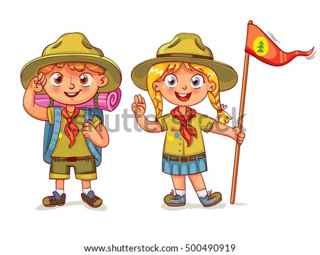 scout boy scout girl scout honor stock vector 500490919 scout boy scout girl scout honor stock vector 500490919