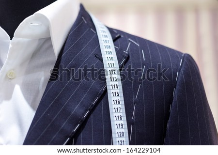 Suits on shop mannequins