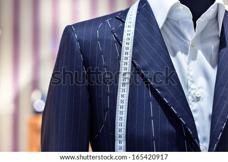Suits on shop mannequins