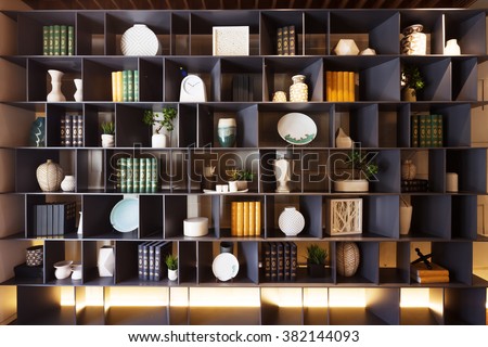 decoration and furniture in modern living room
