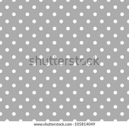 Seamless Gray Polka Dot Background Stock Illustration 105814049