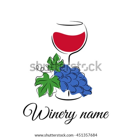 Stock Images similar to ID 76825030 - grape vine silhouette. vector...
