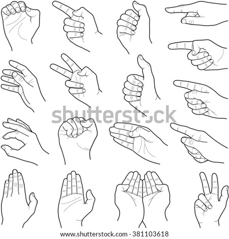 Hand Outline Stock Images, Royalty-Free Images & Vectors | Shutterstock