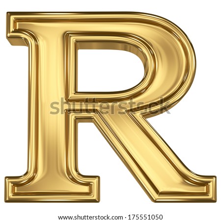 Golden Letter R Font Stock Photos, Images, & Pictures | Shutterstock