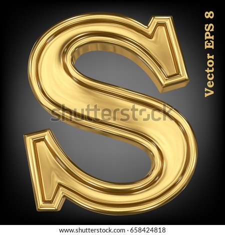 letter vector gold Royalty Free Letters Stock Gold Vectors Images, Images &