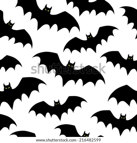 Seamless Background Bats Vector Illustration Stock Vector 216482599 ...