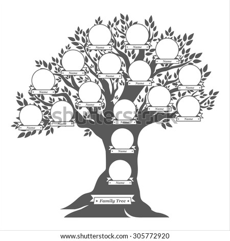 Hand Drawn Oak Tree Family Tree Stock Illustration 305772920 Shutterstock Vintage Family Tree Royalty Free Stock Images Image 32018779