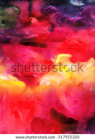 Oil Paint Abstract Figure Sketch Bright Stock Photo 109986296