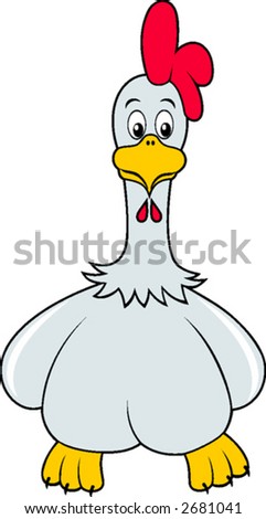 Cartoon King Chicken Vector Clip Art Stock Vector 123528010 - Shutterstock