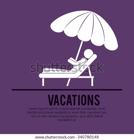 beach vacations design, vector illustration eps10 graphic