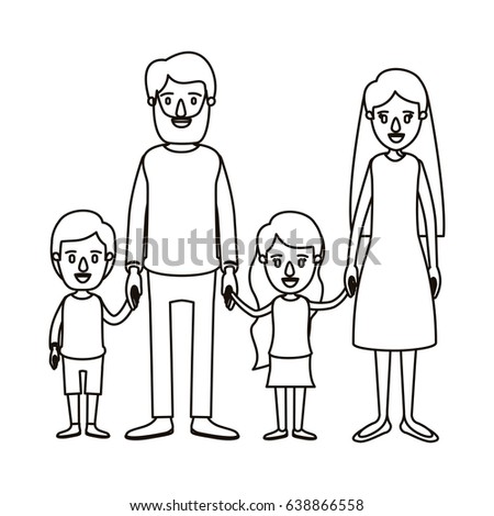 Big Family Stock Vector 83767552 - Shutterstock