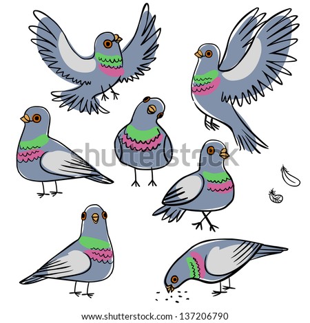 Pigeon cartoon Stock Photos, Images, & Pictures | Shutterstock