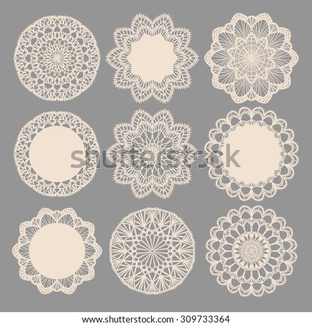 lace circle vector & Free Circle Royalty Vectors Lace Images, Stock Images