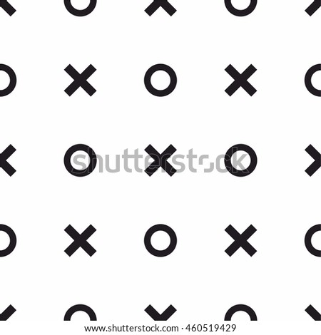 tile x o noughts crosses black stock vector 460519429 shutterstock