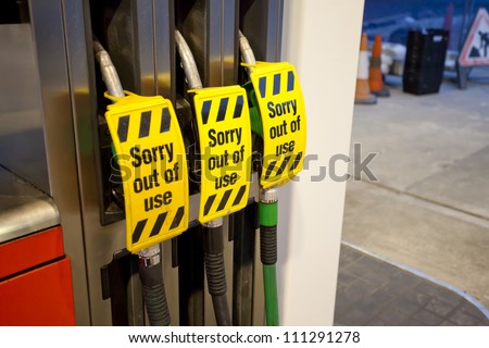 Fuel Pump Out Order Sign On Stock Photo 111291278 - Shutterstock